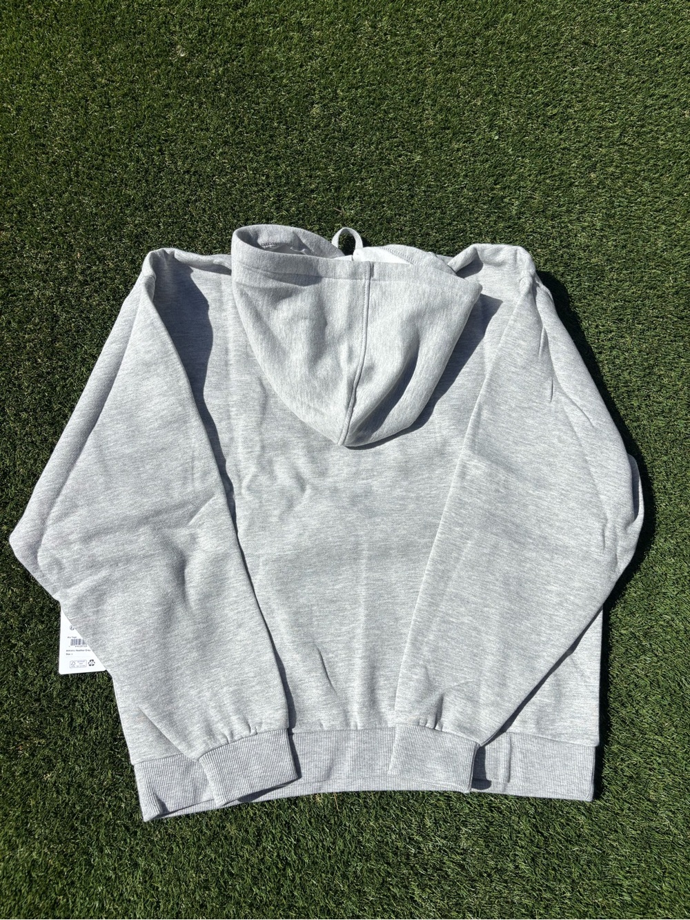 Alo Men's Light Gray Logo Hoodie - Picture 5 of 5